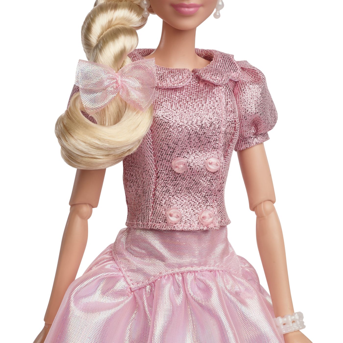 Păpușă Barbie The Movie cu rochie roz, articulată, Mattel