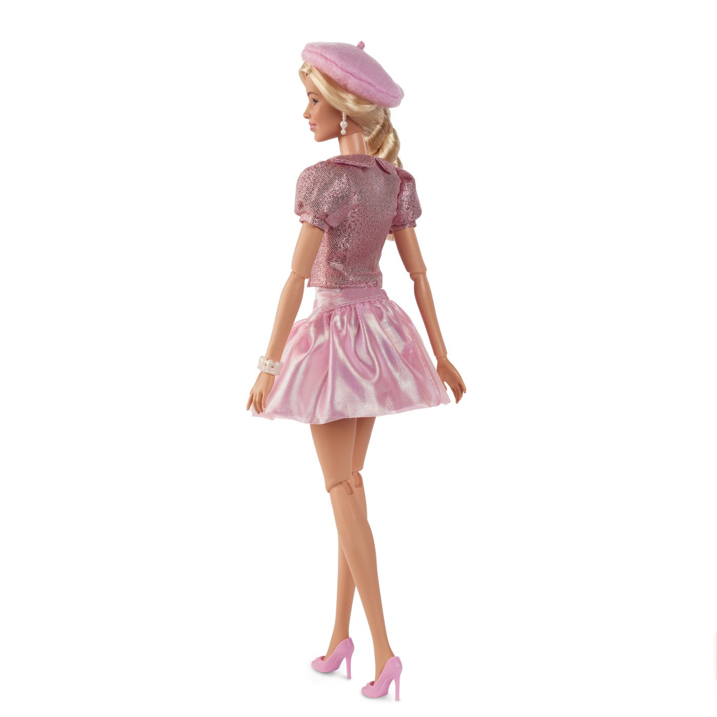 Păpușă Barbie The Movie cu rochie roz, articulată, Mattel