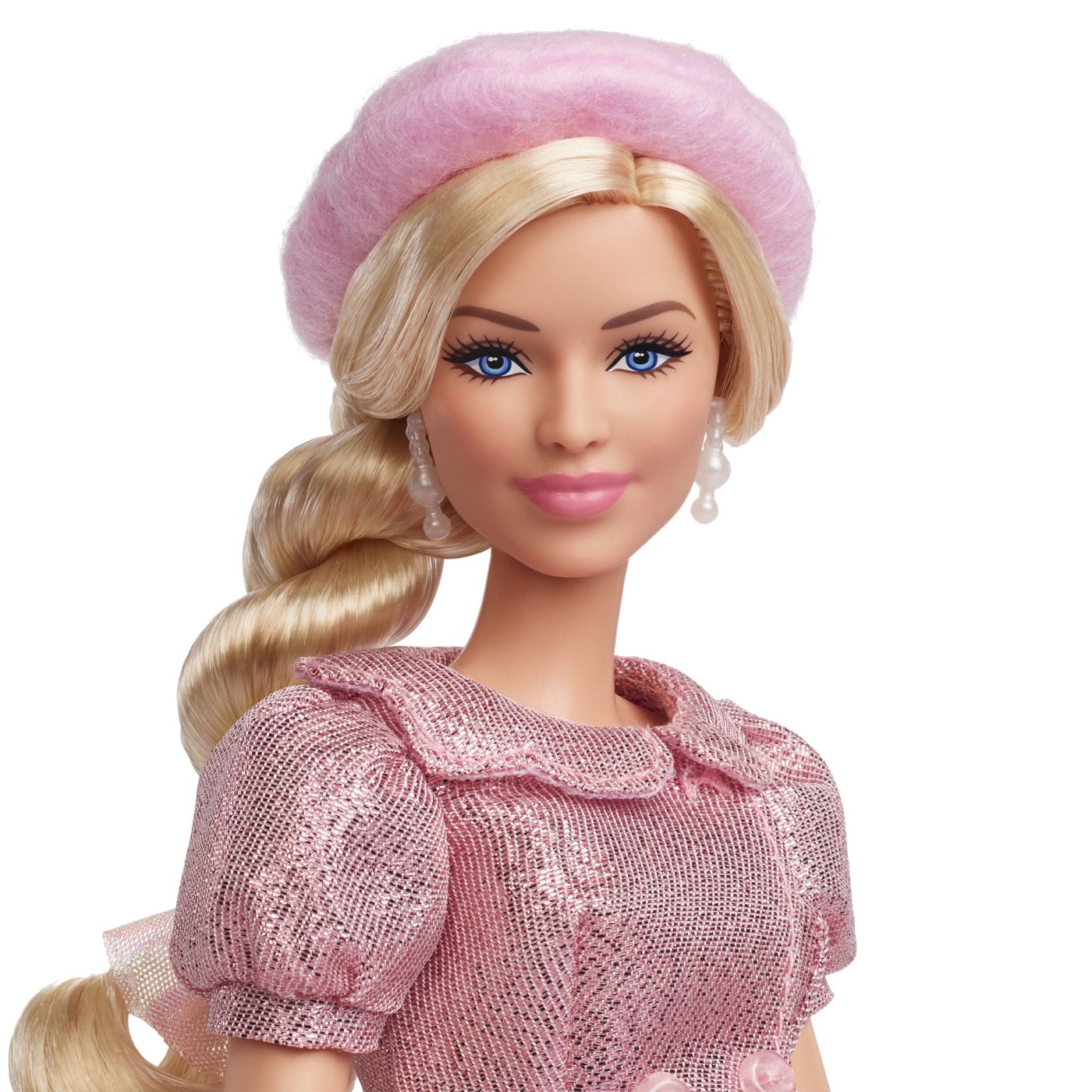 Păpușă Barbie The Movie cu rochie roz, articulată, Mattel