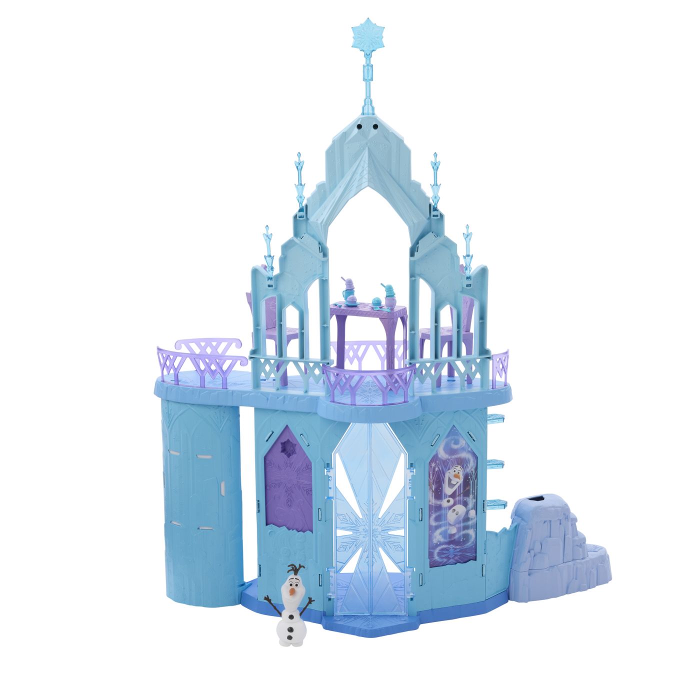 Castel Disney Frozen Regatul de Gheata cu figurine, accesorii si lumini