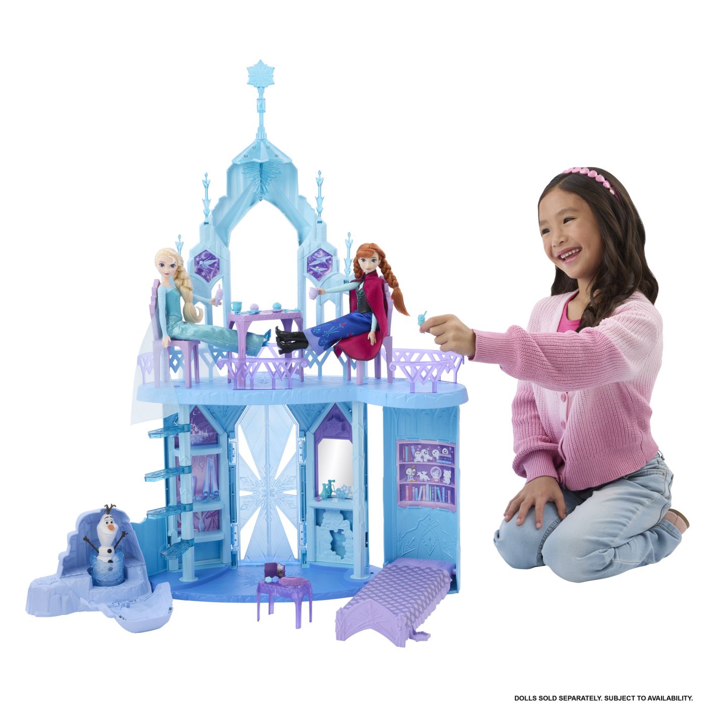Castel Disney Frozen Regatul de Gheata cu figurine, accesorii si lumini