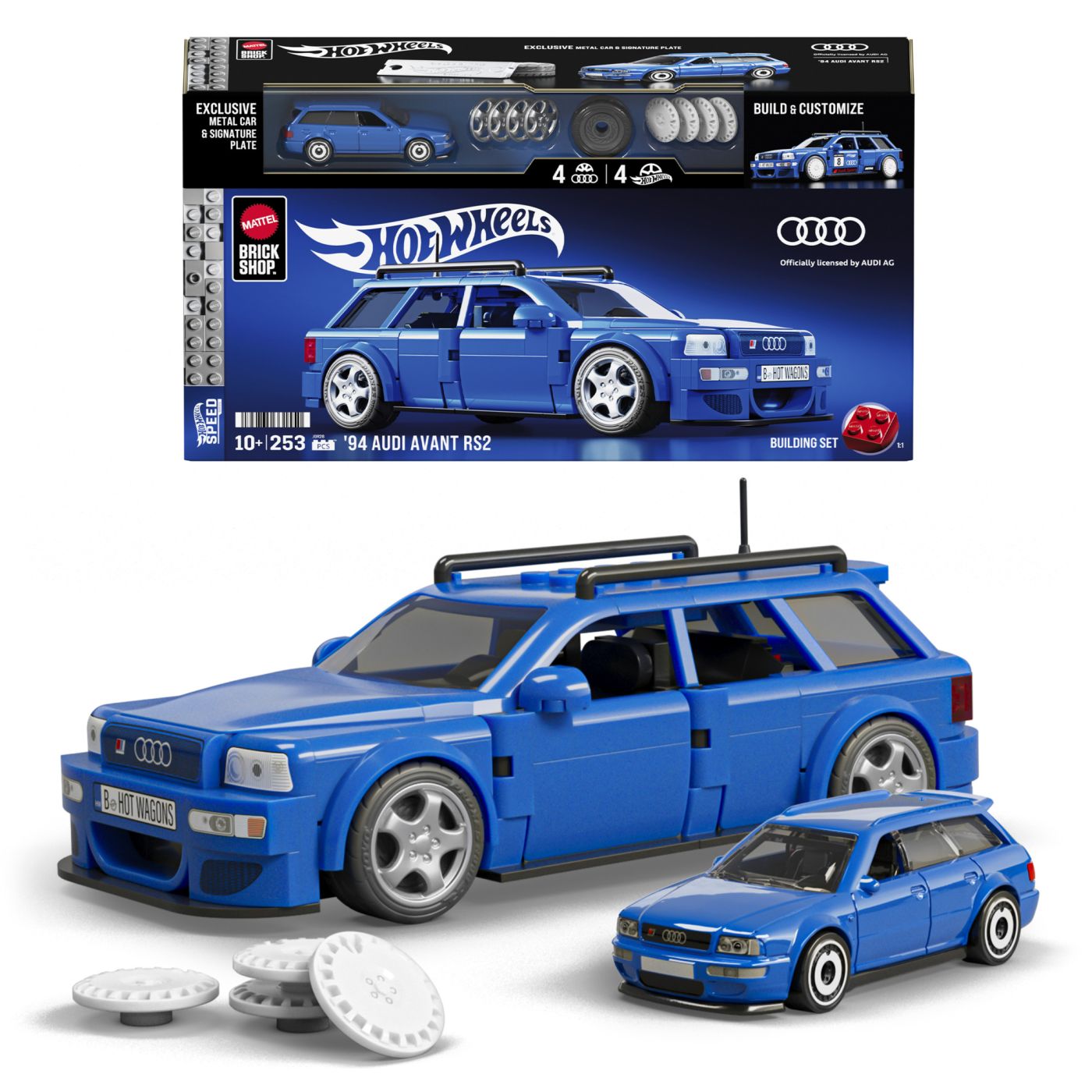 Set de construcții Hot Wheels Speed Series Audi Avant RS2 1994