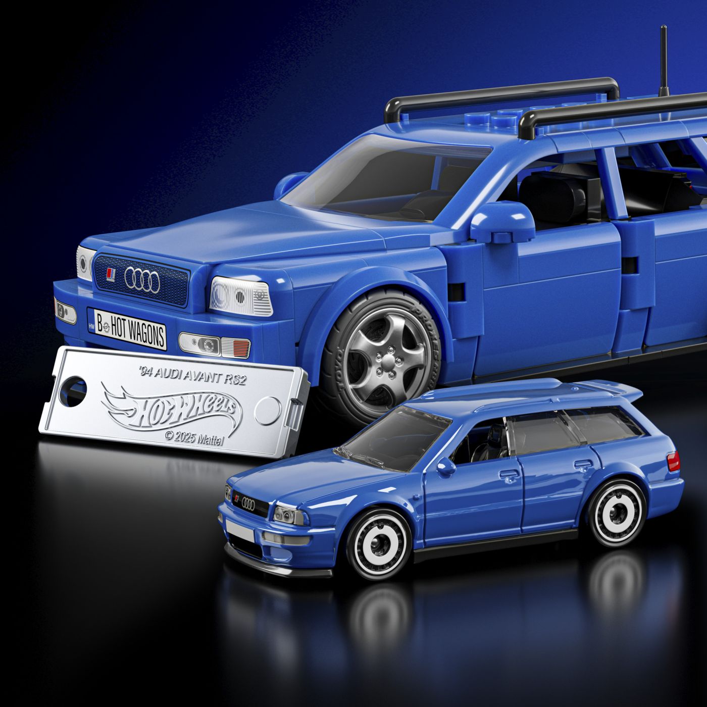 Set de construcții Hot Wheels Speed Series Audi Avant RS2 1994