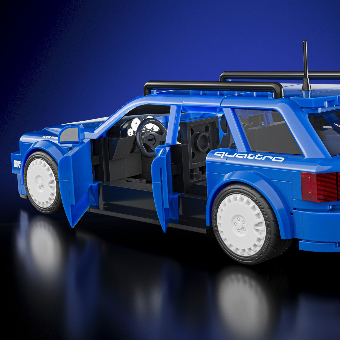 Set de construcții Hot Wheels Speed Series Audi Avant RS2 1994