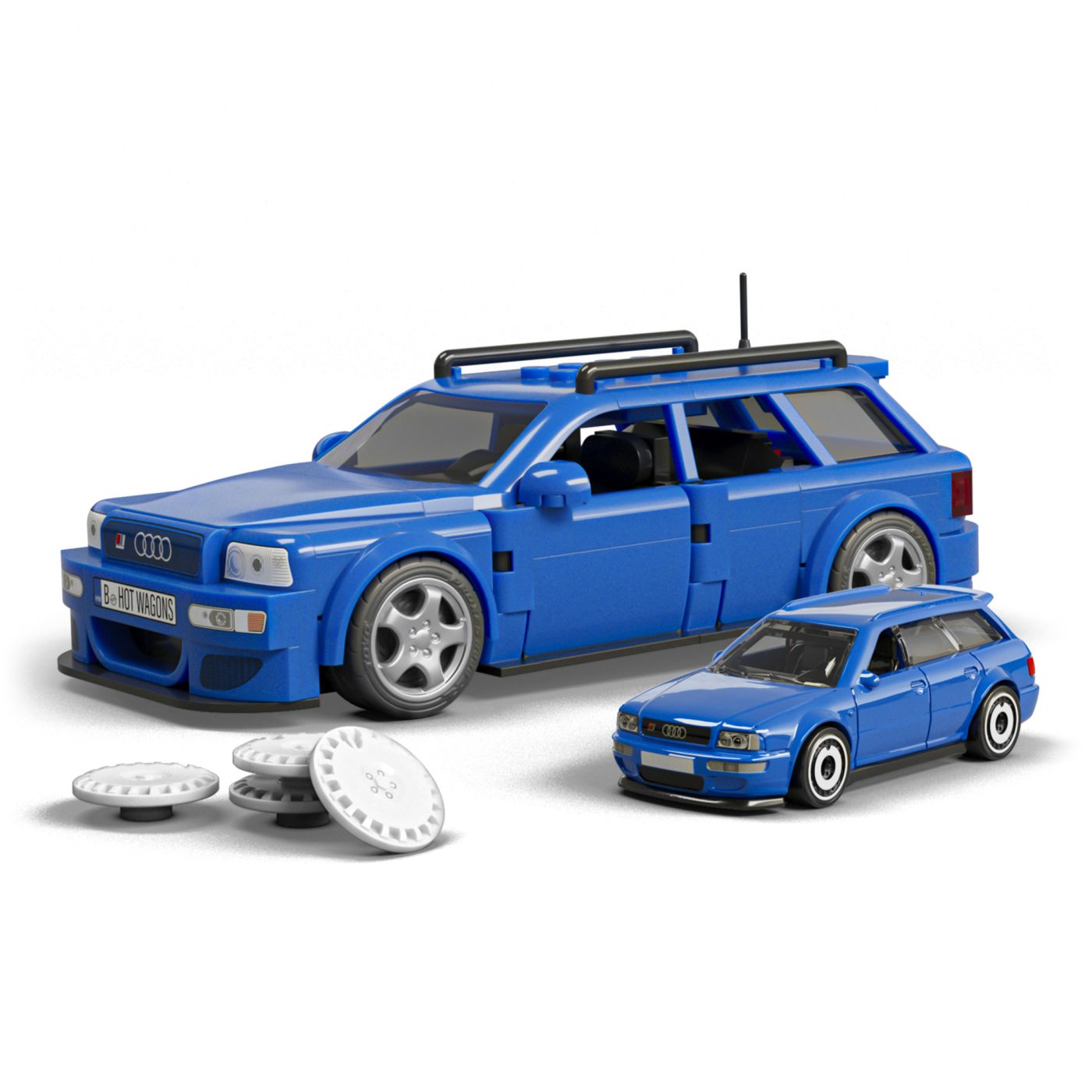Set de construcții Hot Wheels Speed Series Audi Avant RS2 1994