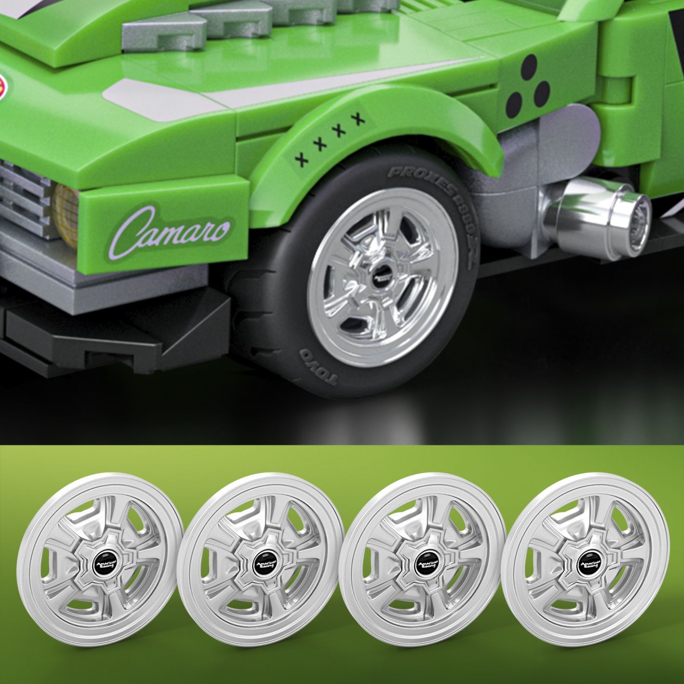 Set de construcție Hot Wheels Speed Series Camaro Chevrolet 1968, 289 piese