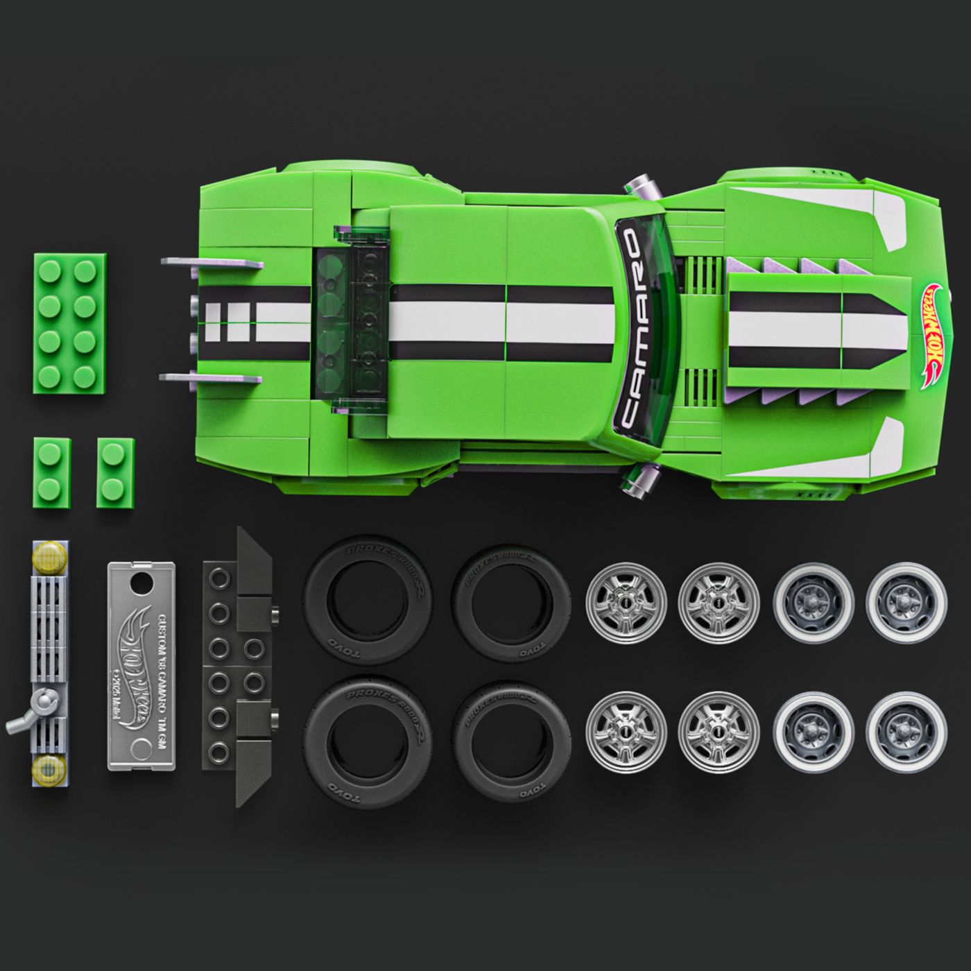 Set de construcție Hot Wheels Speed Series Camaro Chevrolet 1968, 289 piese