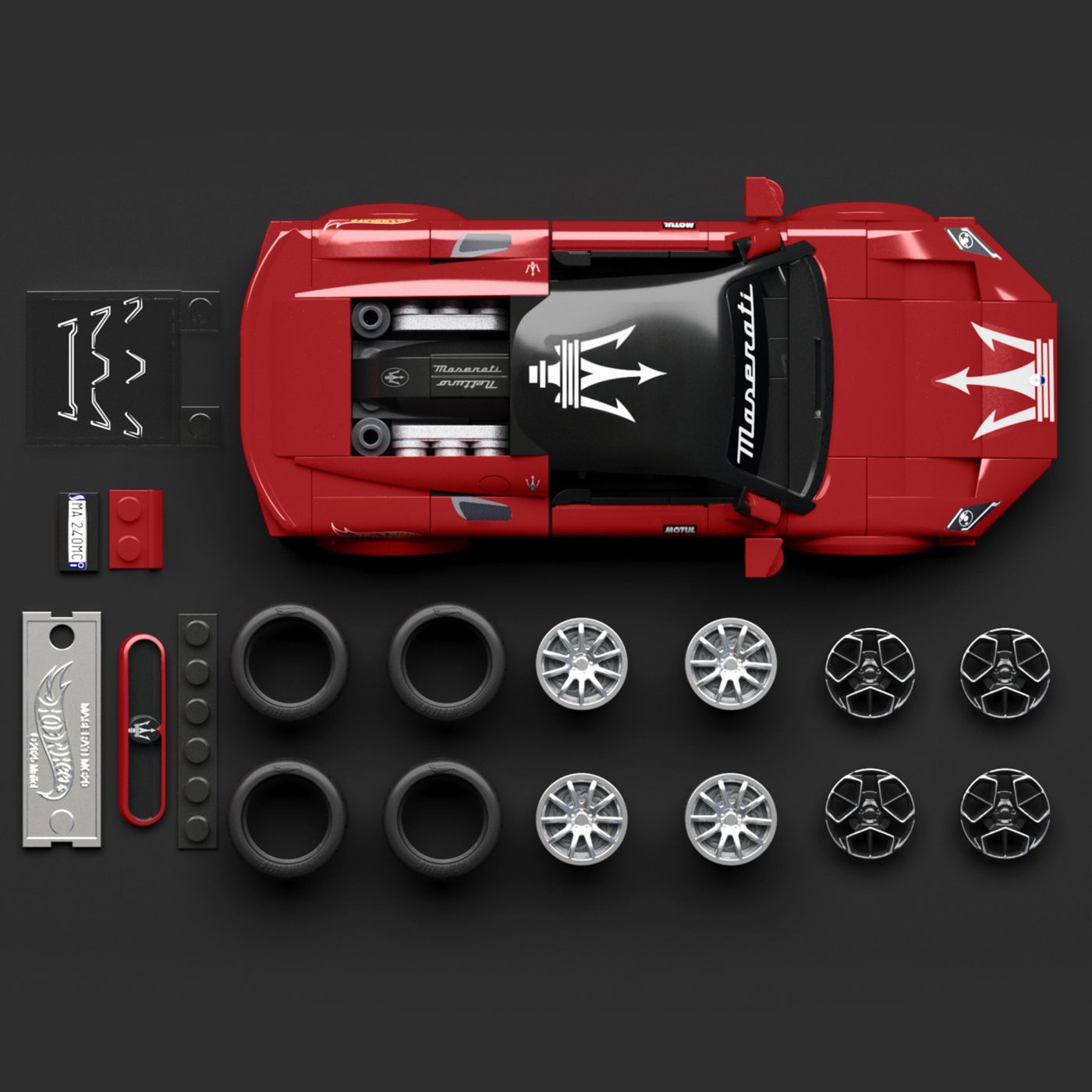 Set de construcție Hot Wheels Speed Series Maserati MC20, 250 piese