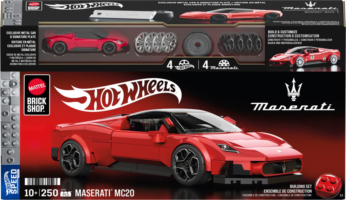 Set de construcție Hot Wheels Speed Series Maserati MC20, 250 piese