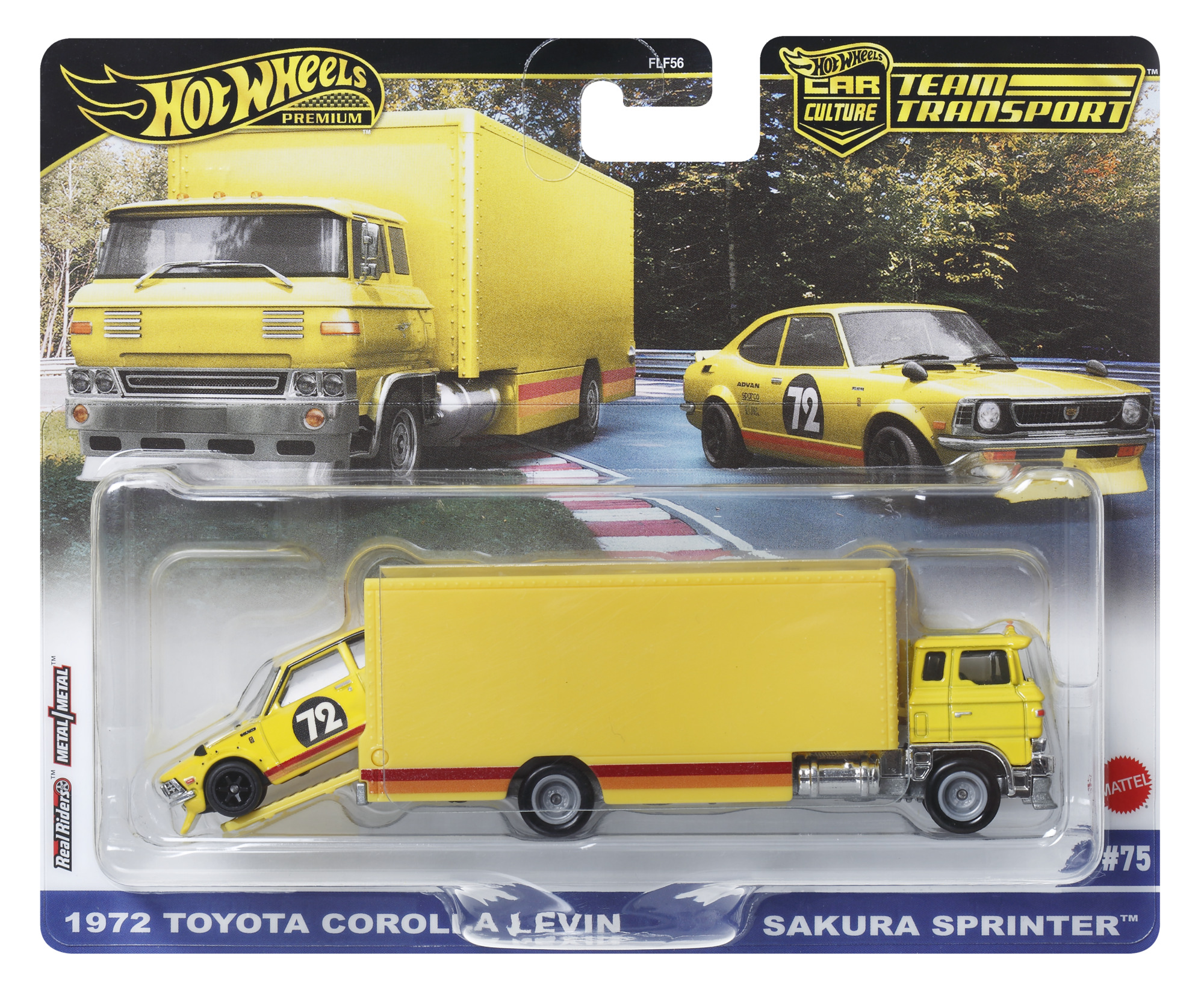 Hot Wheels Sakura Sprinter cu Toyota Corolla Levin, set premium 1:64