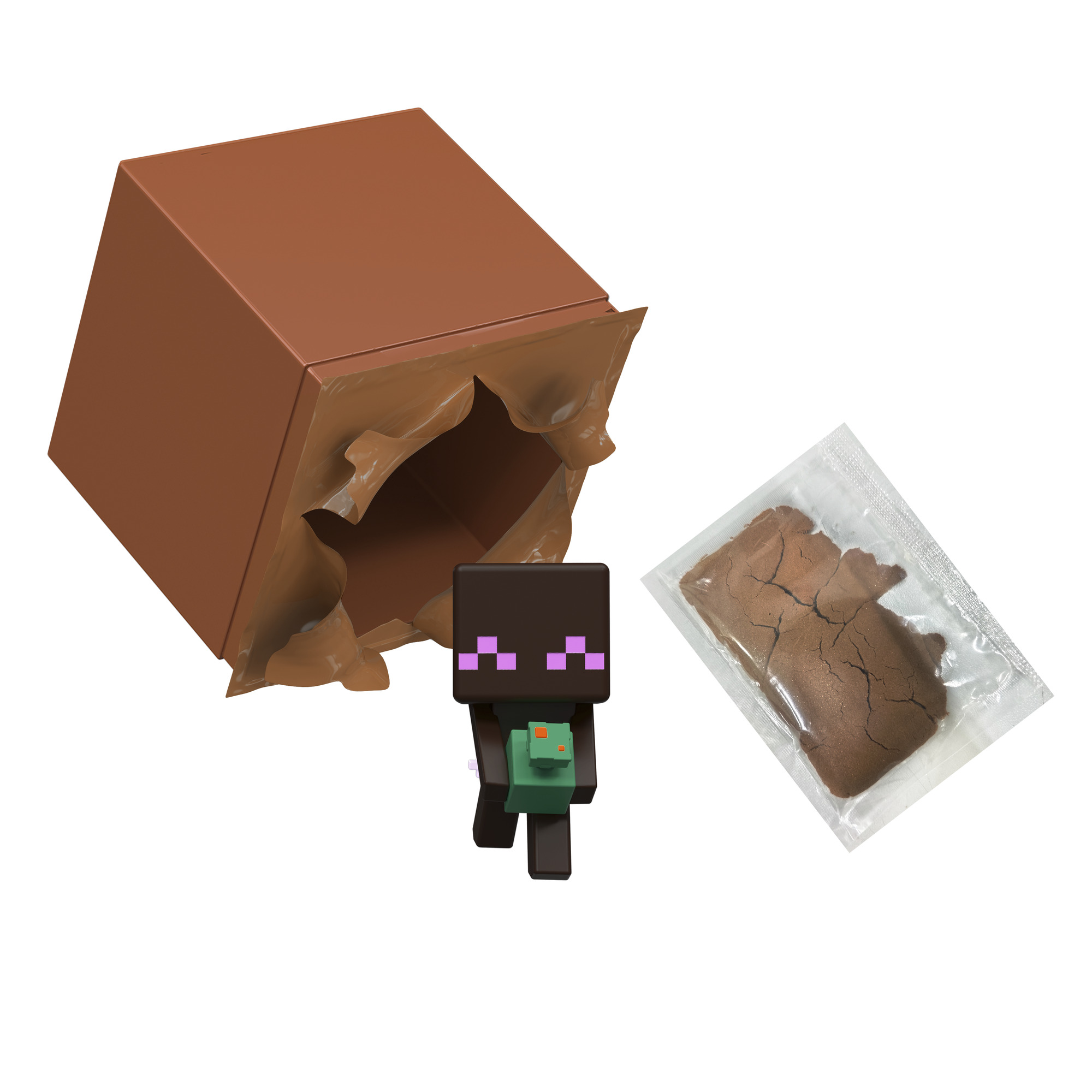 Set Minecraft Mini Mode pentru explorare minieră, verde, cu figurină