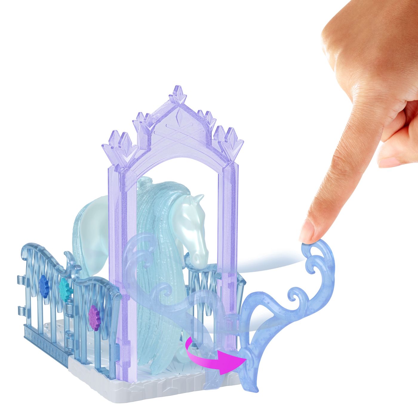 Set de joacă Disney Frozen cu Elsa și Nokk, păpușă și accesorii