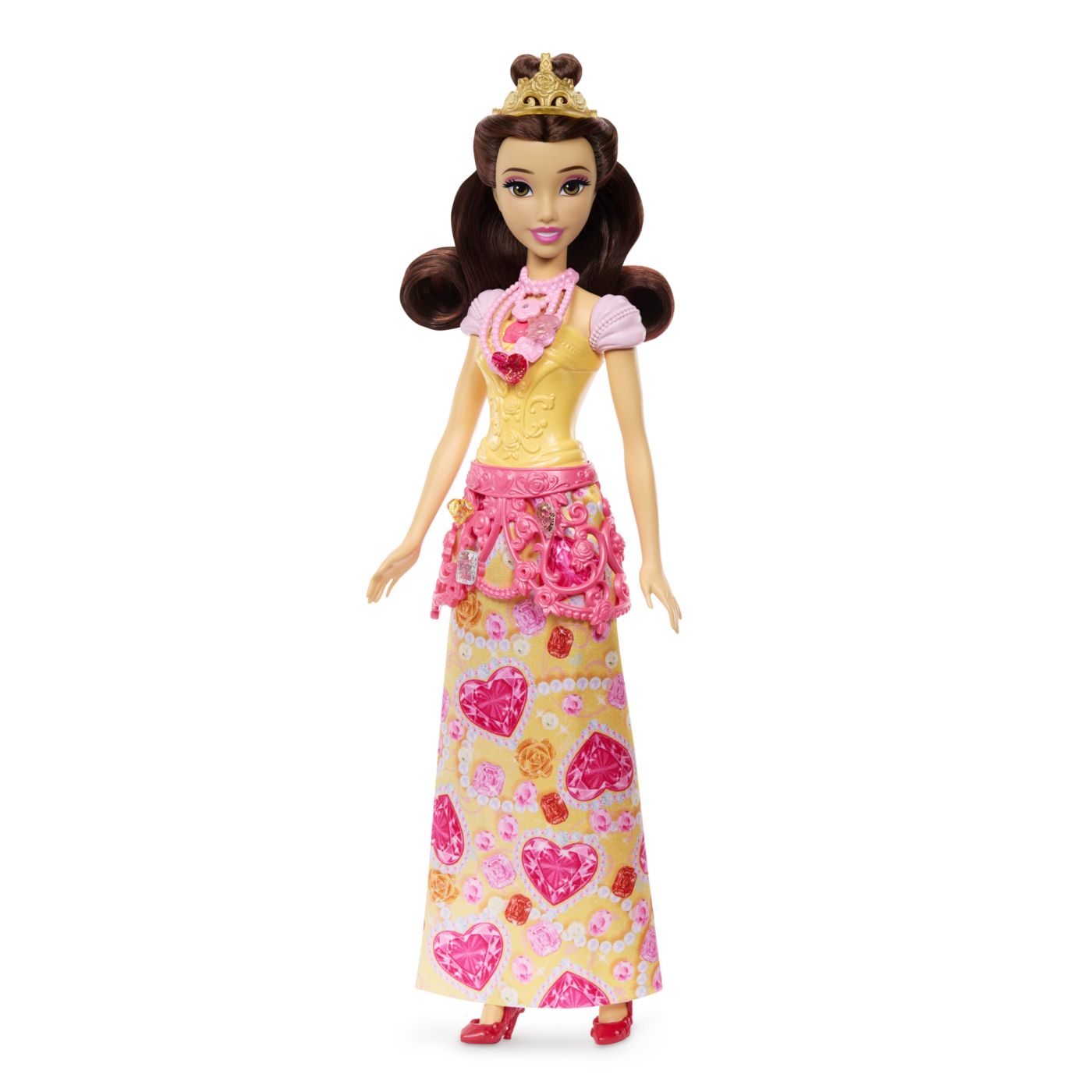Papusa Disney Princess Belle Jewel Reveal cu 8 surprize