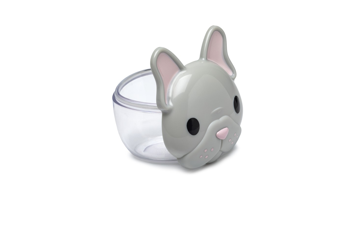 Recipient pentru gustari bebe Melii, model bulldog, 232 ml, etans