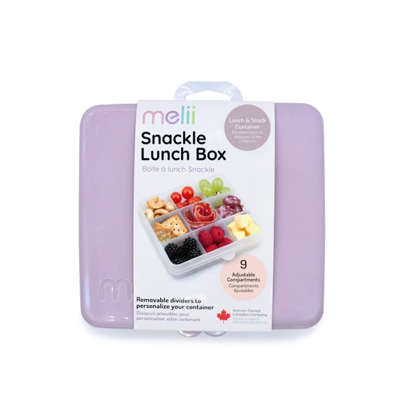 Cutie snack Melii cu 9 compartimente, mov Wisteria Purple