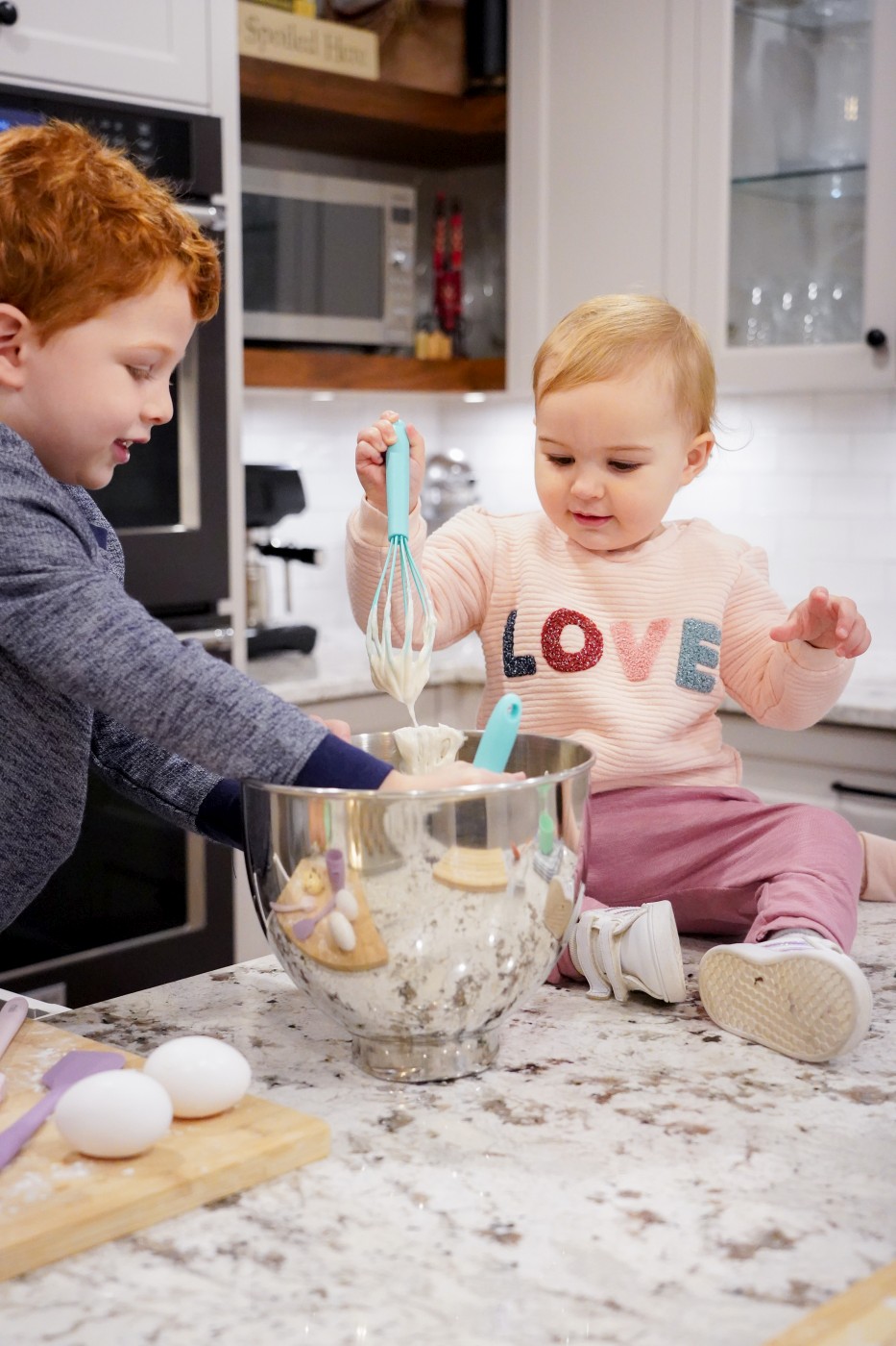 Set mini ustensile baking pentru copii, 5 piese colorate Melii