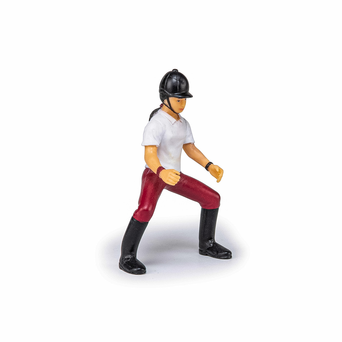 Figurină Papo călăreață fată, pictată manual, pentru copii 3+ ani