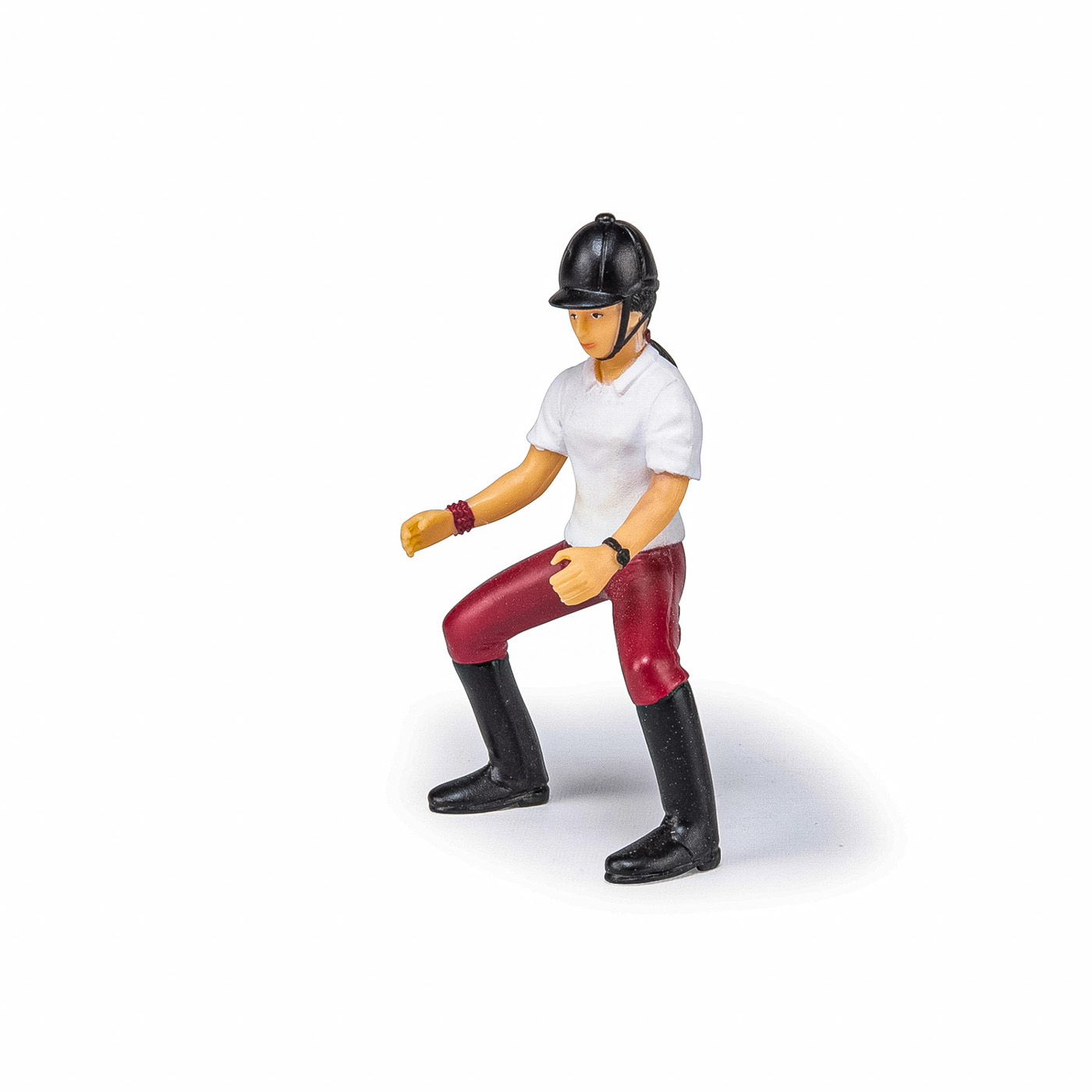 Figurină Papo călăreață fată, pictată manual, pentru copii 3+ ani