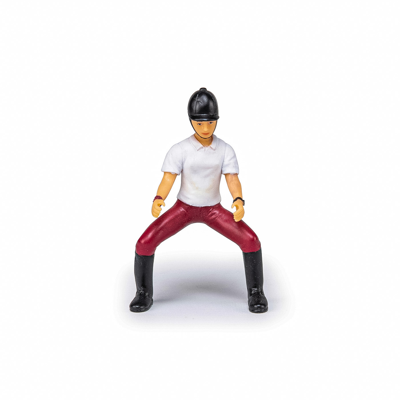 Figurină Papo călăreață fată, pictată manual, pentru copii 3+ ani