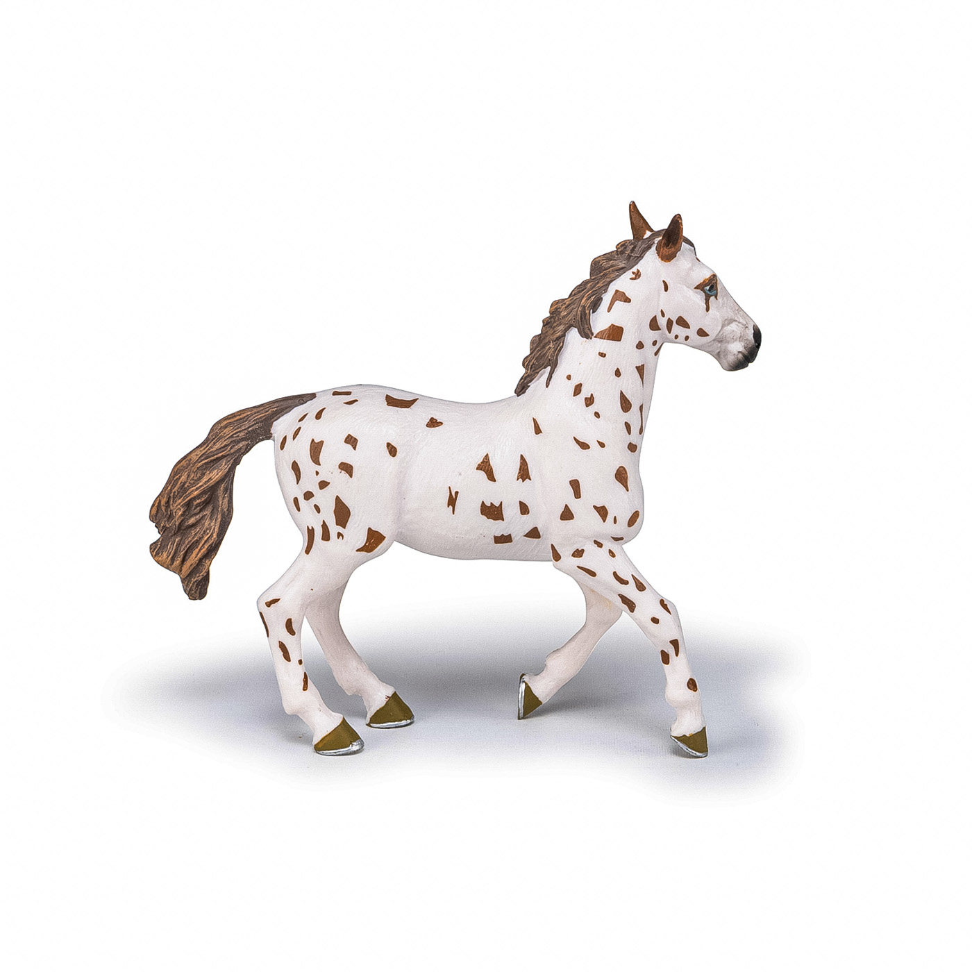 Figurină iapă Appaloosa Papo, pictată manual, realistă, 13 cm