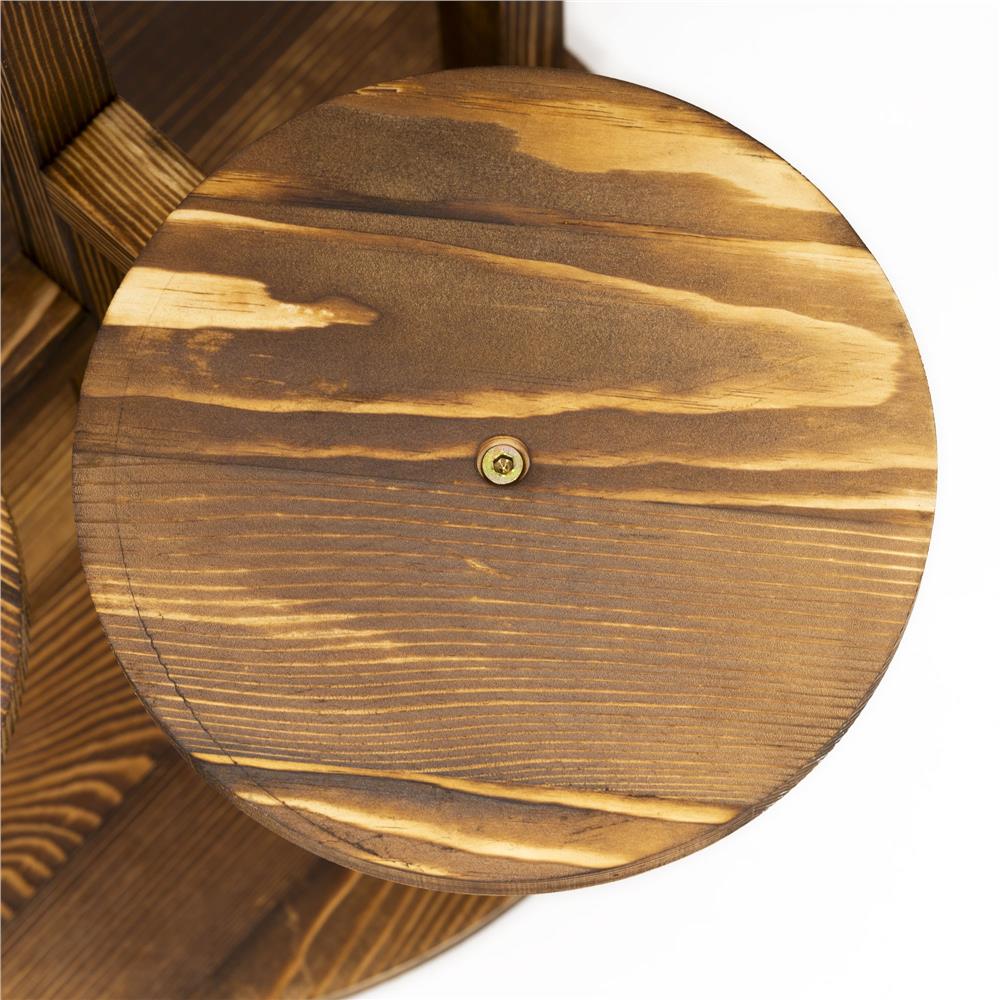 Suport pentru flori, din lemn si MDF, 6 niveluri pentru ghivece, 48x48x87 cm, maro Household NewTrend