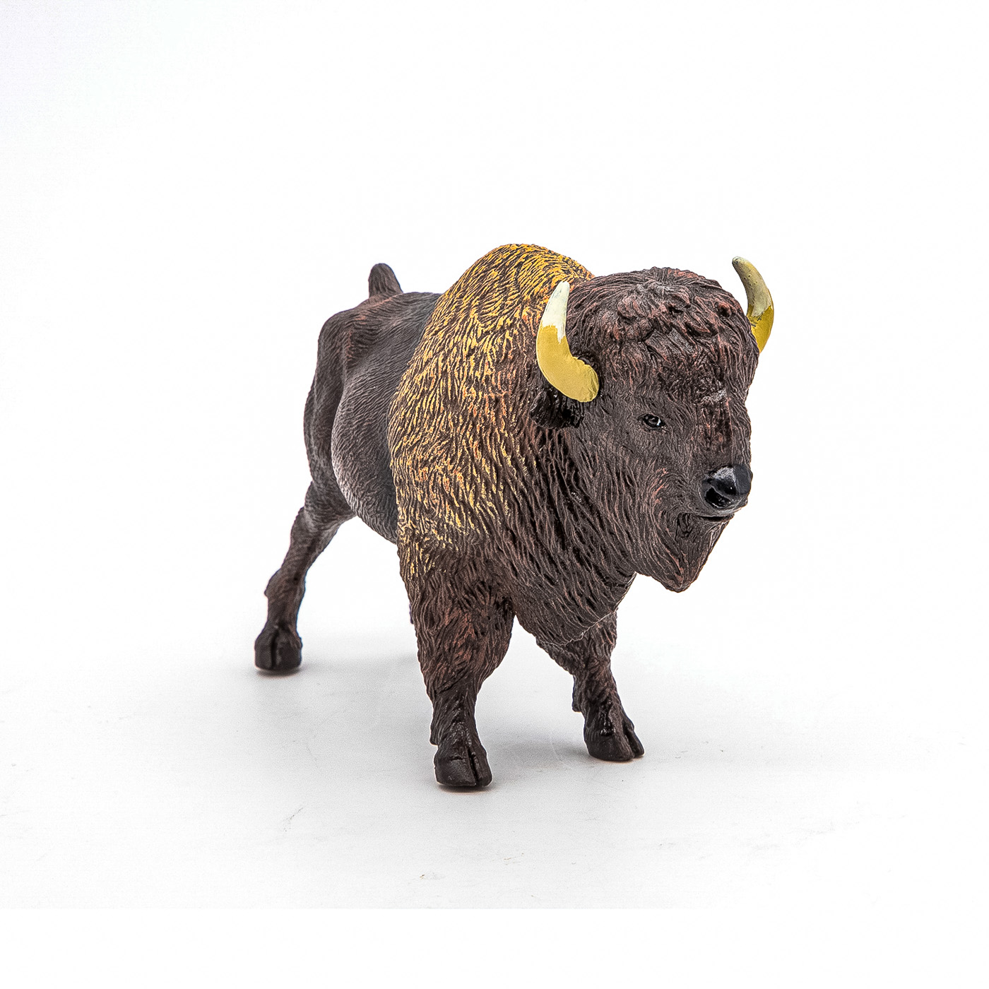 Figurina bizon american Papo, pictata manual, animal salbatic realist