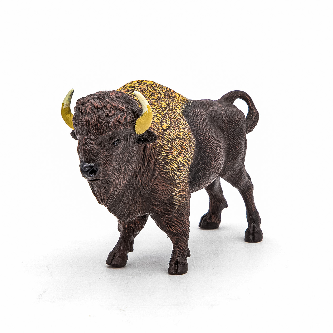 Figurina bizon american Papo, pictata manual, animal salbatic realist