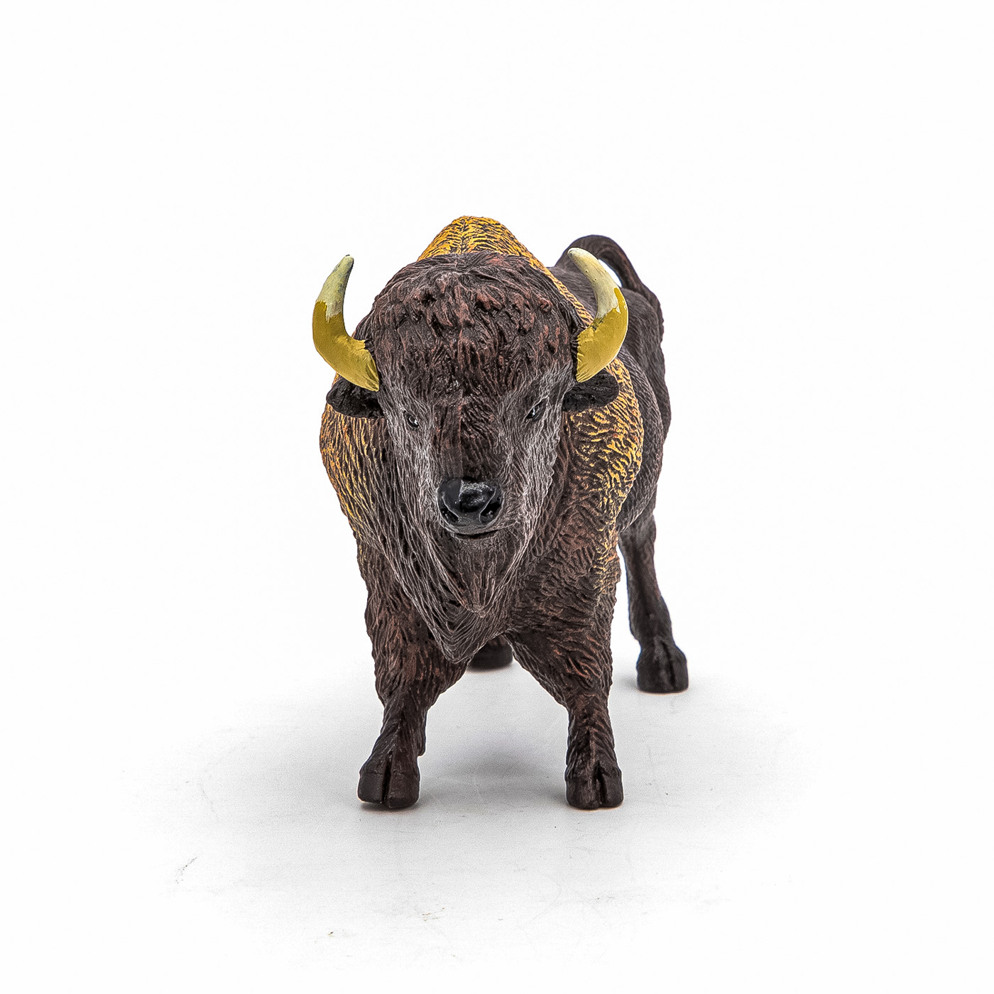 Figurina bizon american Papo, pictata manual, animal salbatic realist