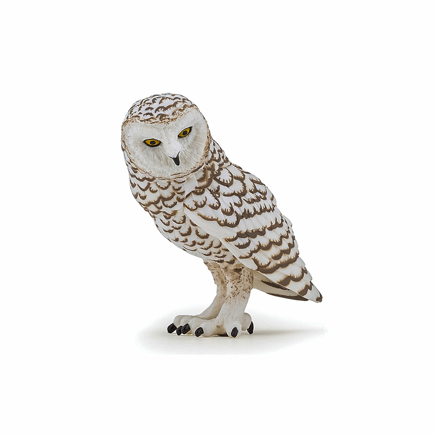 Figurina Papo Bufnita Alba, pictata manual, 6.5 cm