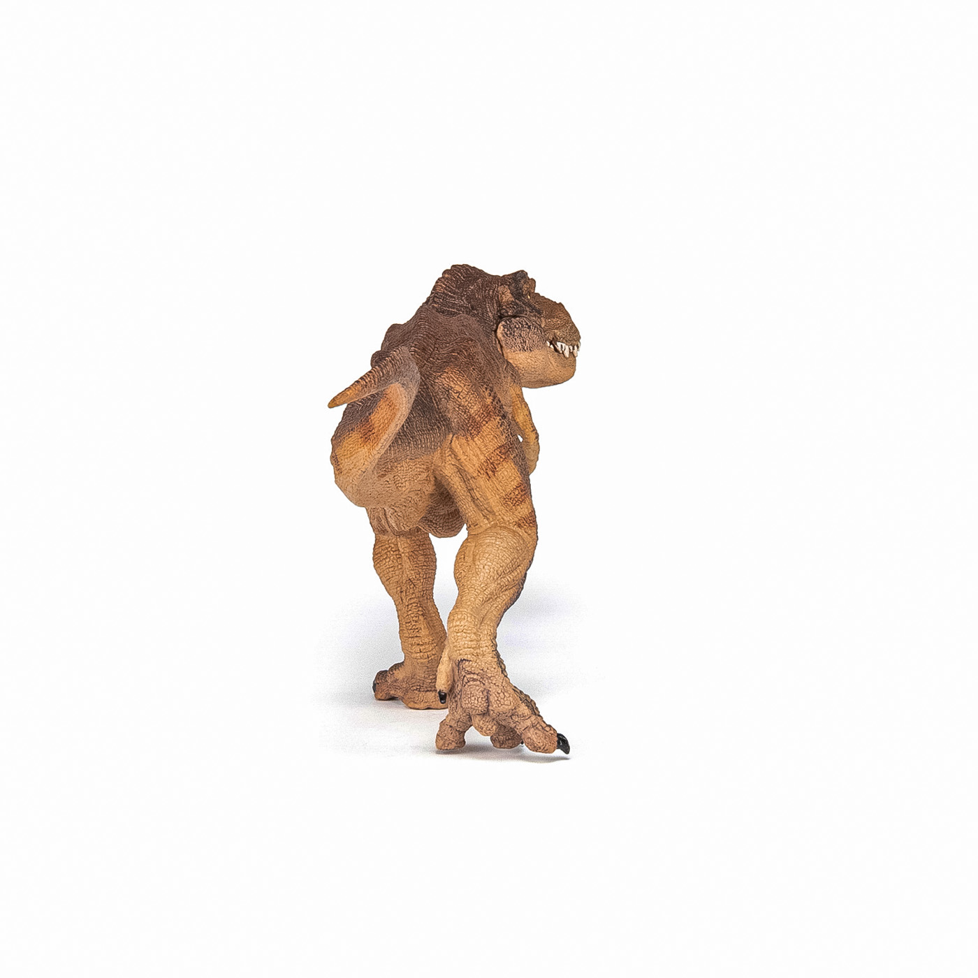 Figurină dinozaur T-Rex maro alergând Papo, realistă, 32 cm