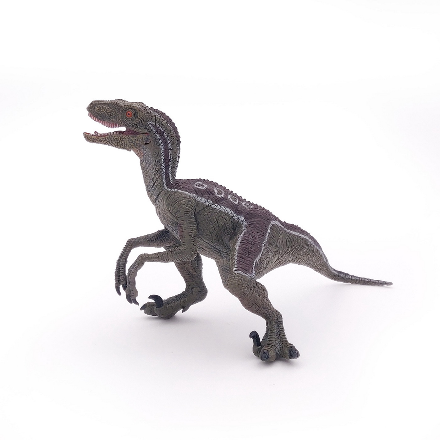 Figurina dinozaur Velociraptor Papo, pictata manual, 9.8 cm