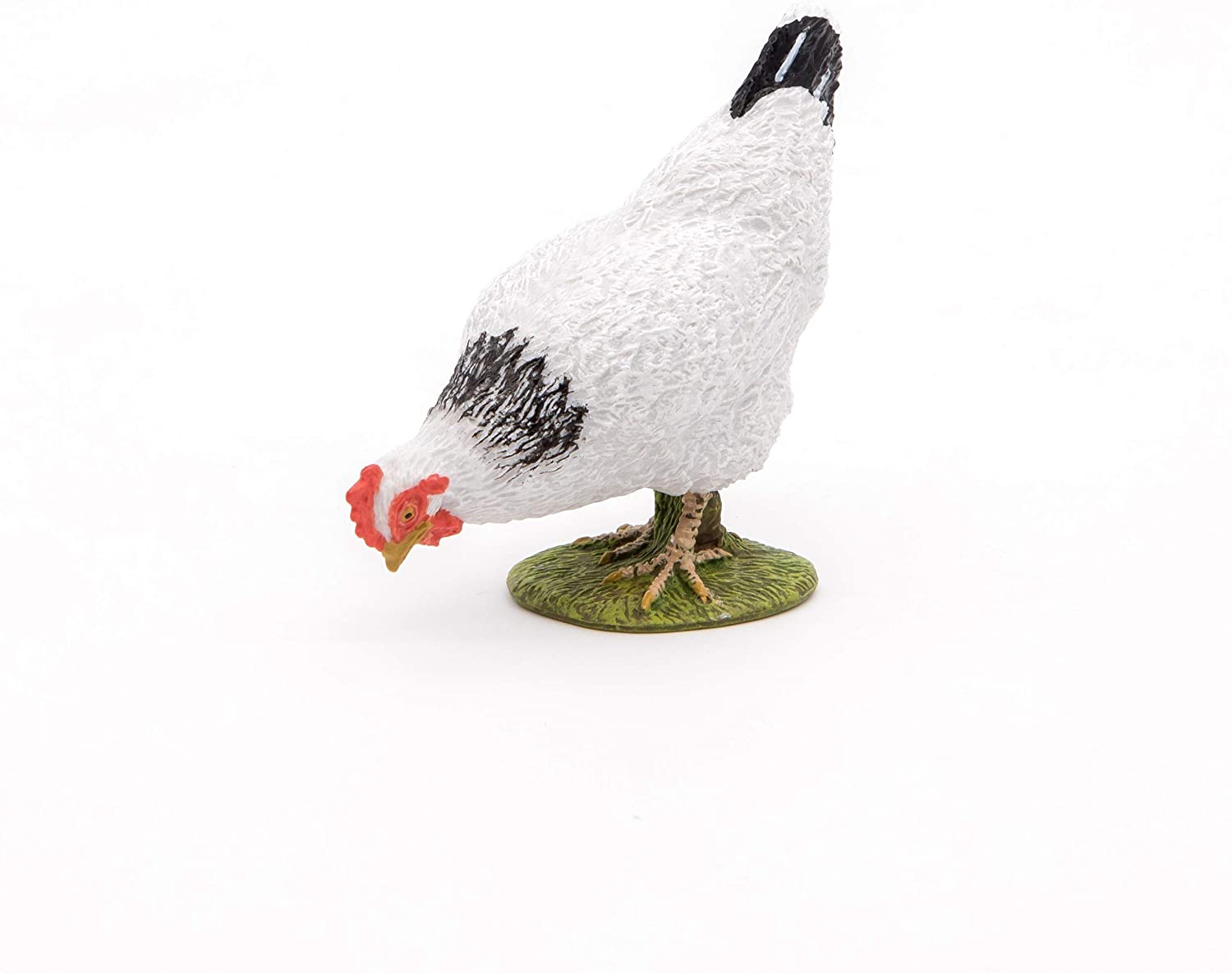 Figurină Papo găină albă realistă, pictată manual, pentru copii 3+