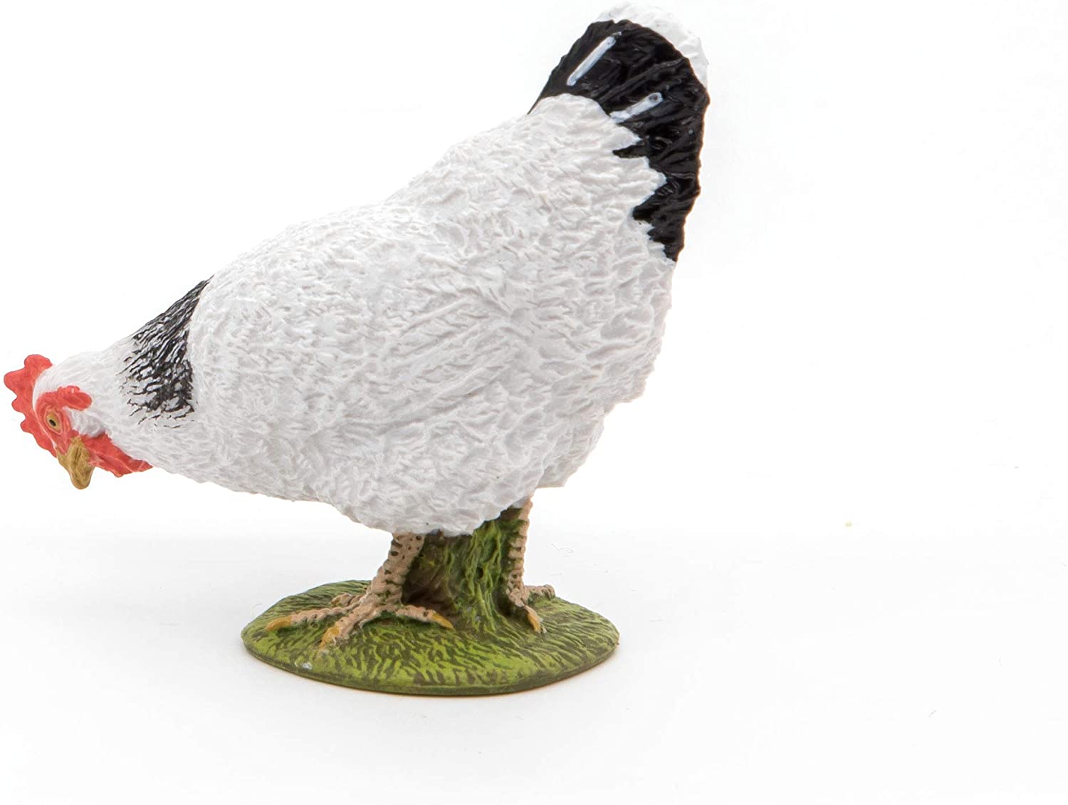 Figurină Papo găină albă realistă, pictată manual, pentru copii 3+