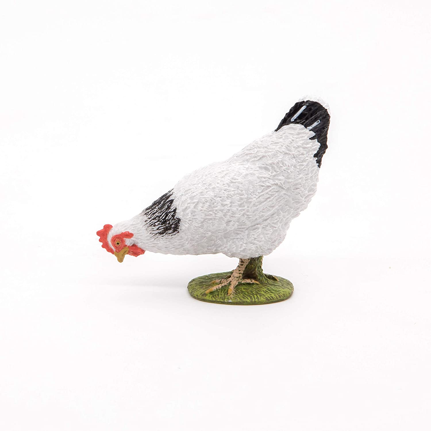 Figurină Papo găină albă realistă, pictată manual, pentru copii 3+