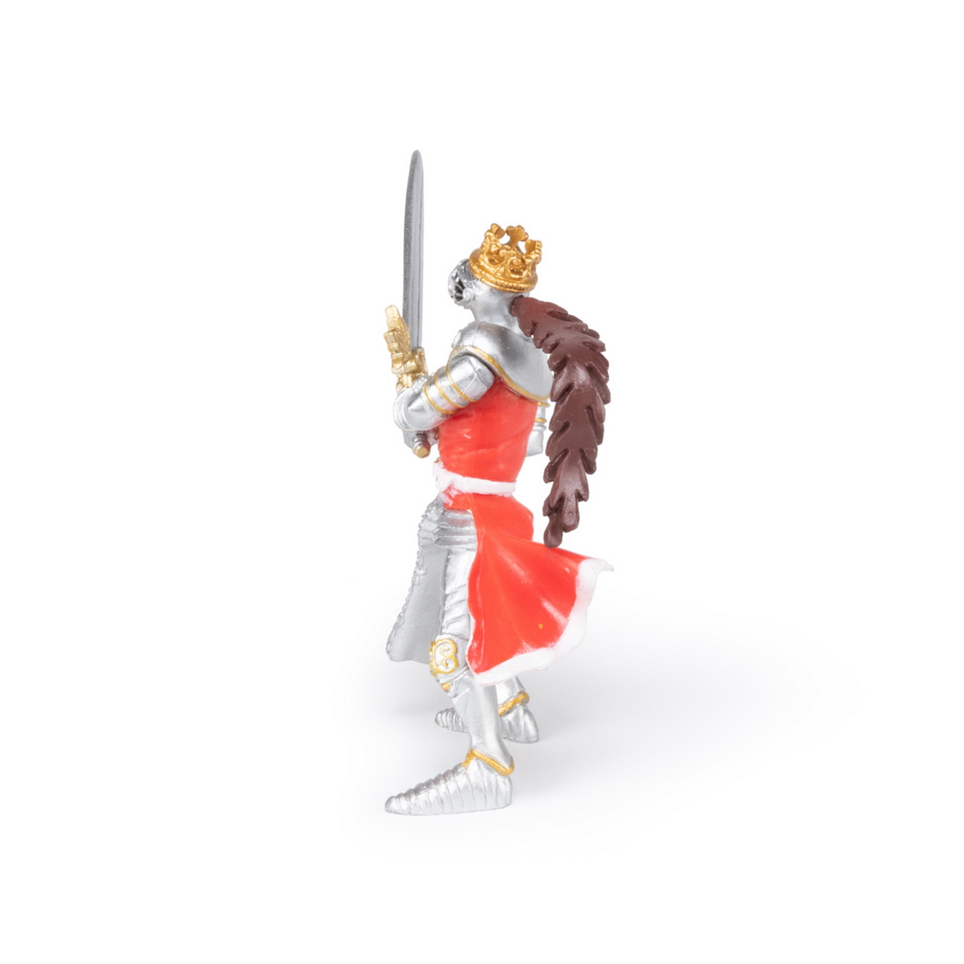 Figurina Papo Regele Dragon cu sabie, pictata manual, 12 cm