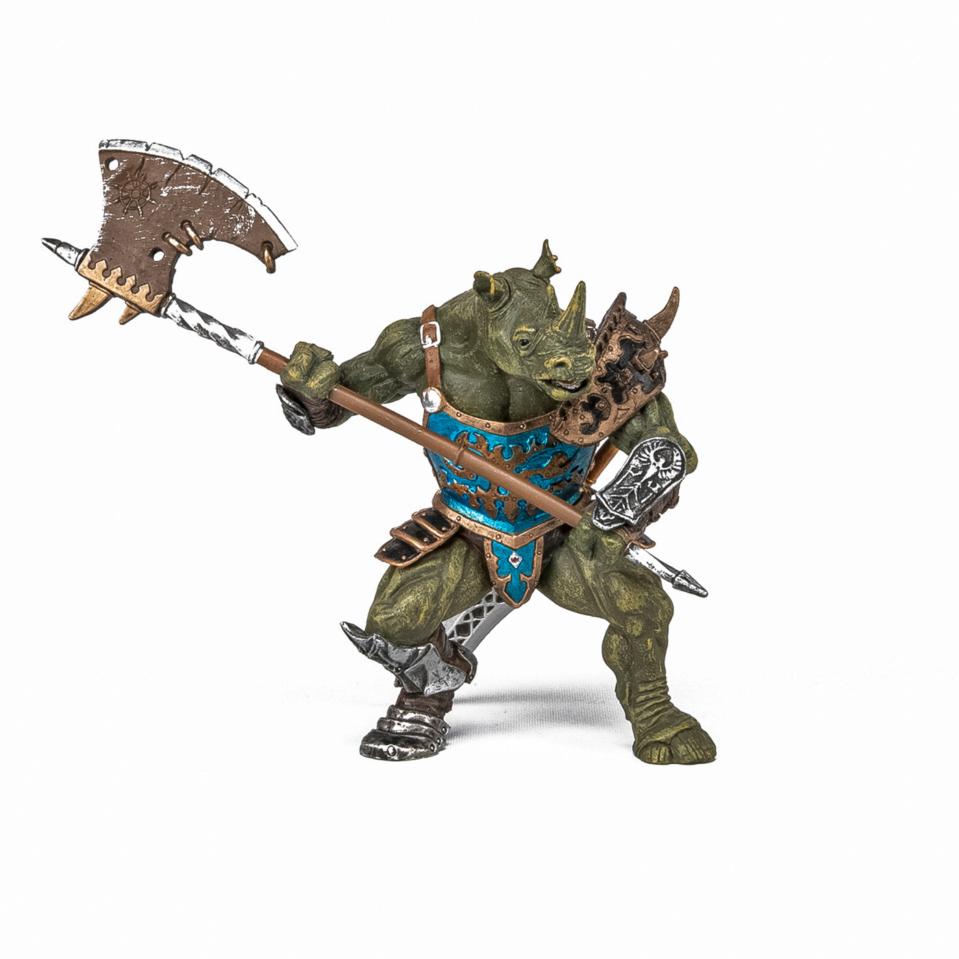 Figurina Papo Rinocer Mutant, personaj fantasy pictat manual