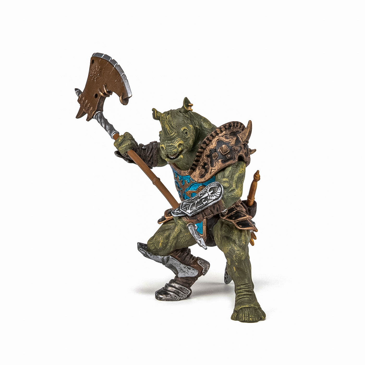 Figurina Papo Rinocer Mutant, personaj fantasy pictat manual