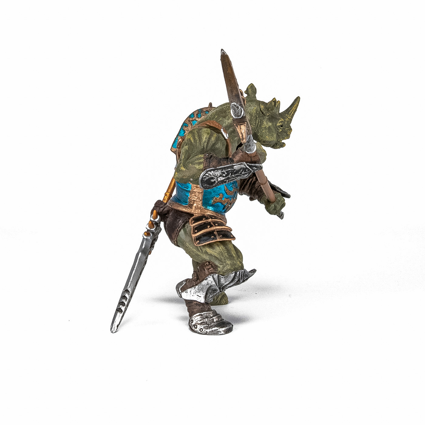 Figurina Papo Rinocer Mutant, personaj fantasy pictat manual