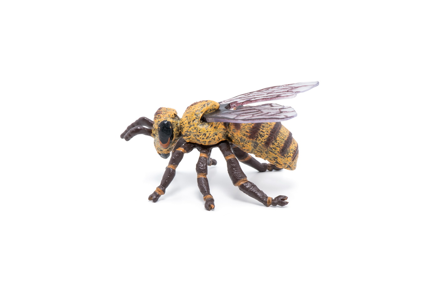 Figurina albina Papo pictata manual, jucarie educativa 3+ ani