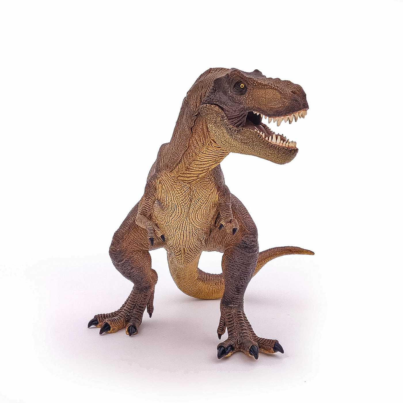 Figurina dinozaur T-Rex Papo pictata manual, cu mandibula mobila