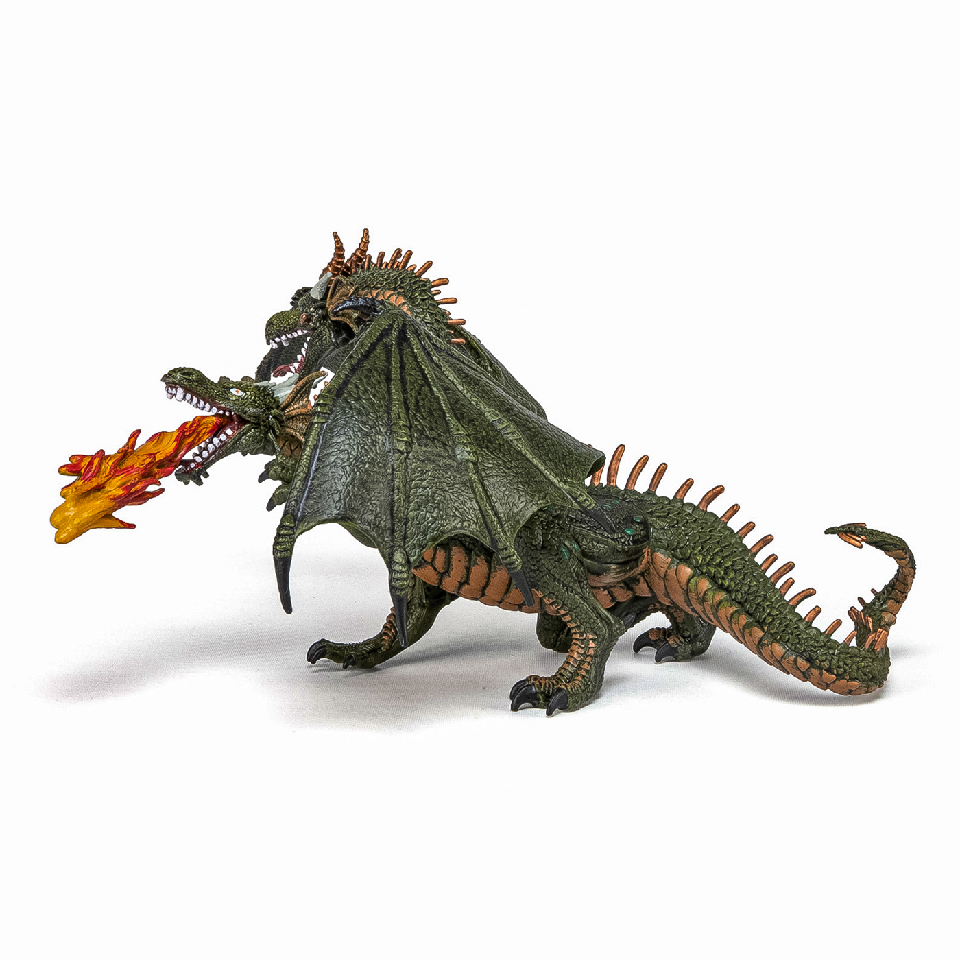 Figurină dragon cu 2 capete Papo, pictată manual, 19,5 cm