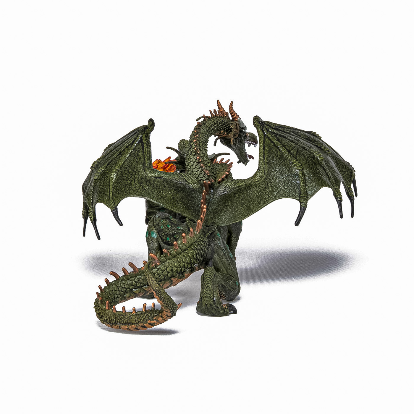 Figurină dragon cu 2 capete Papo, pictată manual, 19,5 cm