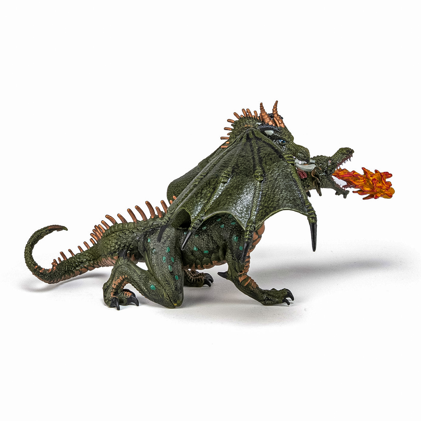 Figurină dragon cu 2 capete Papo, pictată manual, 19,5 cm