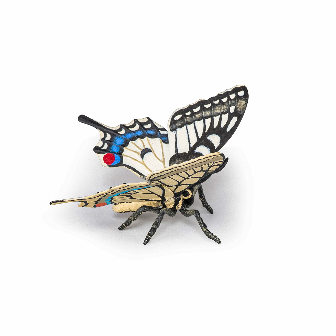 Figurină Papo Fluture Coada-Rândunicii, pictată manual, multicolor