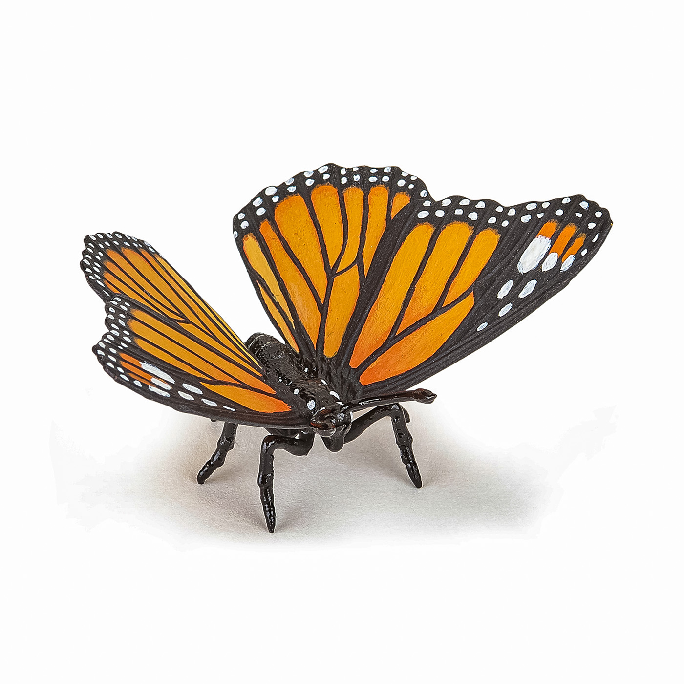 Figurina fluture monarh Papo pictata manual, multicolor, 3+ ani