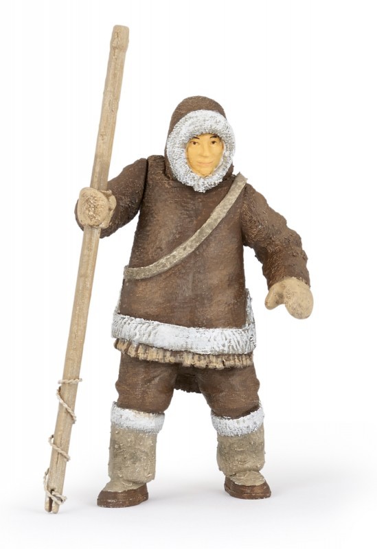 Figurina Papo Inuit pictata manual, multicolor, 11 cm, pentru copii 3+