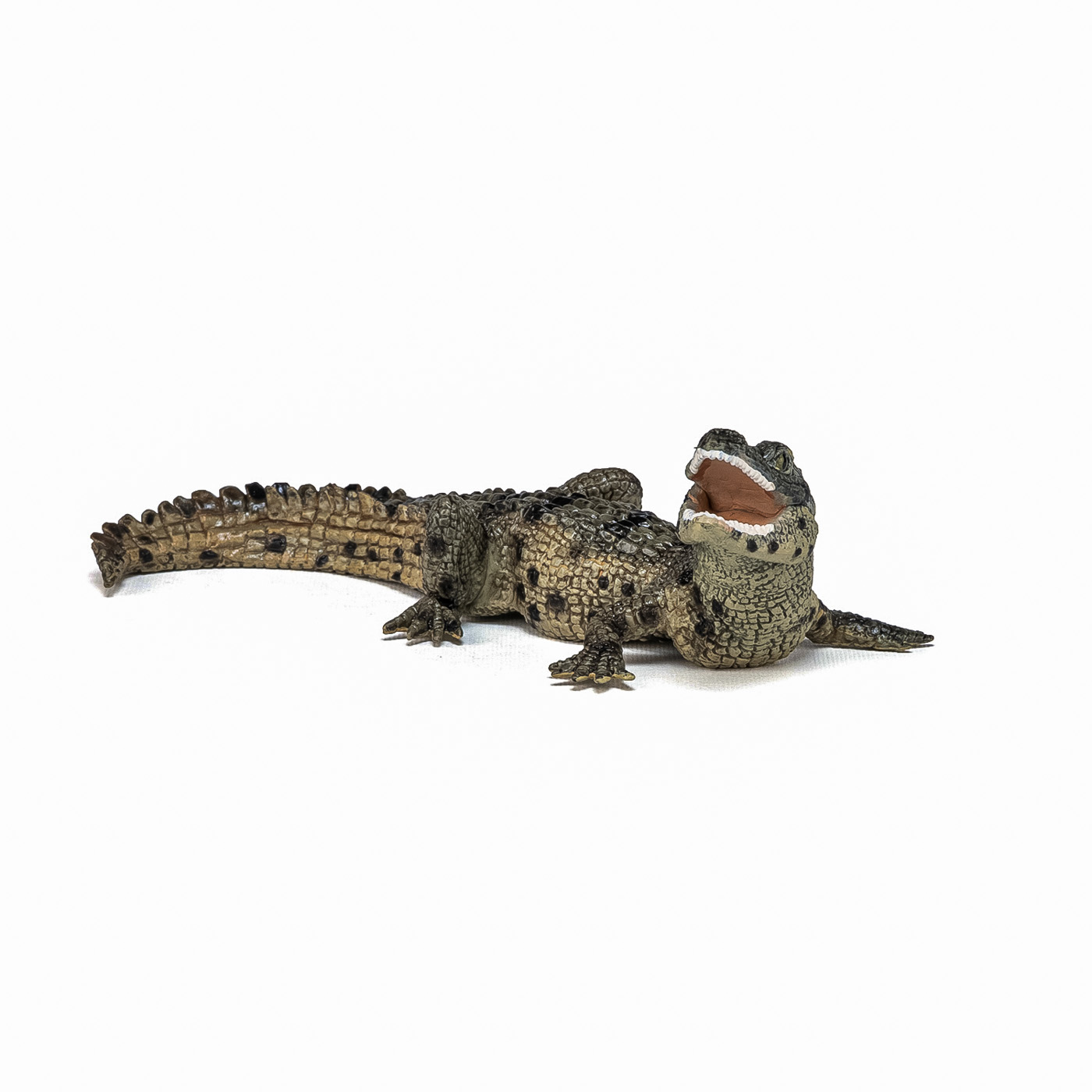 Figurina Papo pui de crocodil, pictata manual, pentru copii 3+ ani