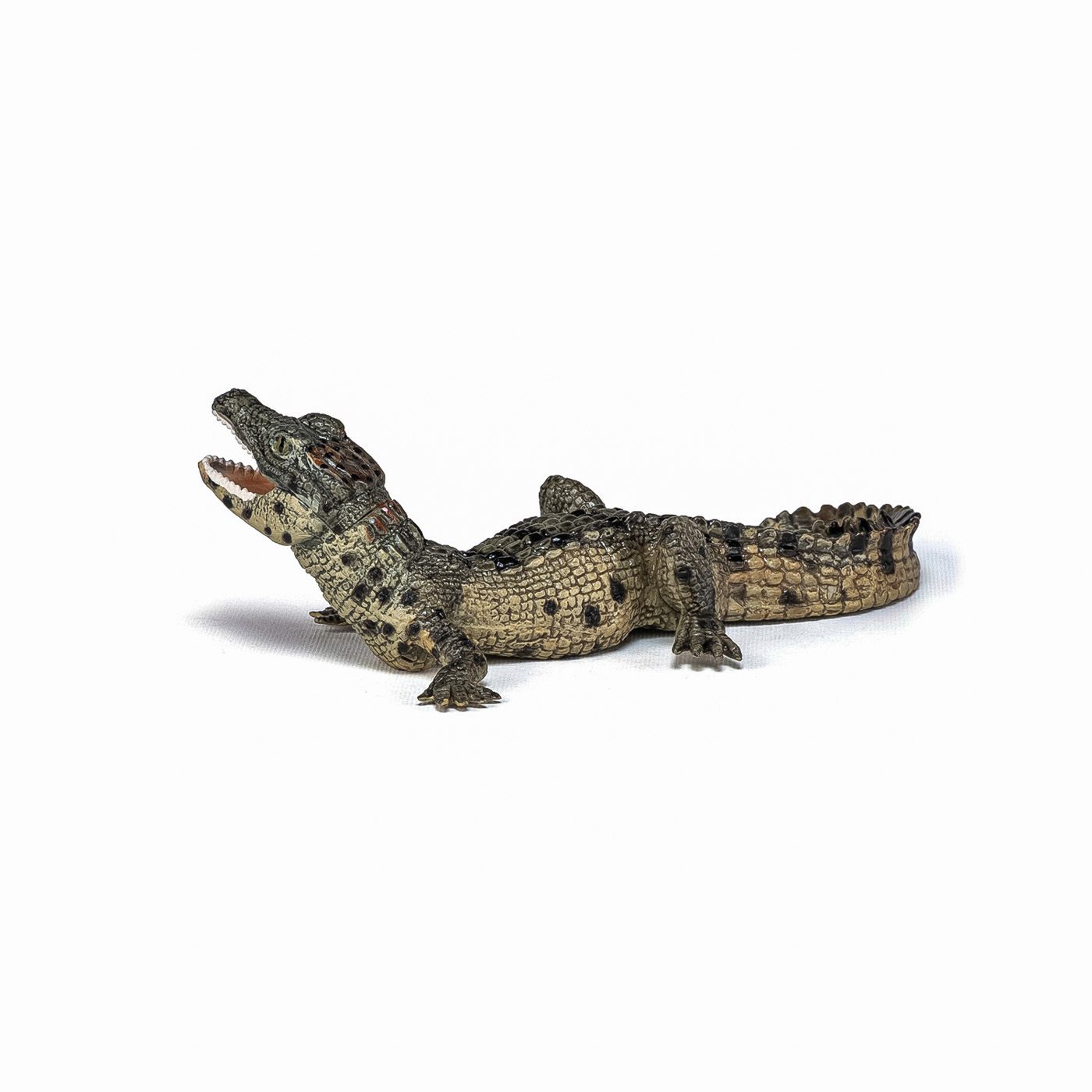 Figurina Papo pui de crocodil, pictata manual, pentru copii 3+ ani