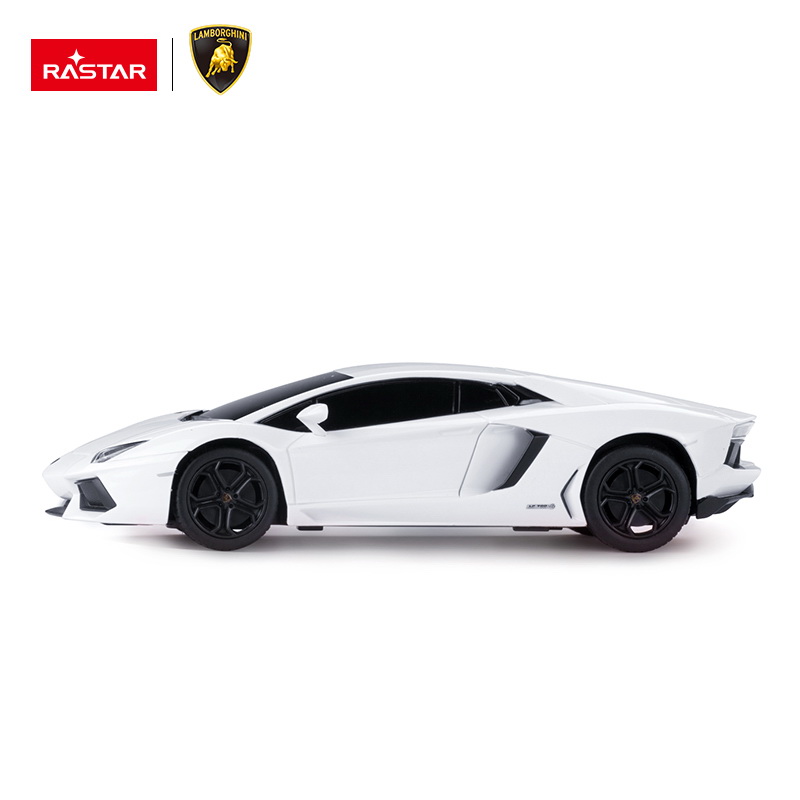 Masina cu telecomanda Lamborghini Aventador alba, scara 1:24, Rastar
