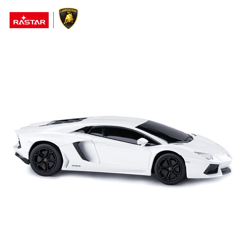 Masina cu telecomanda Lamborghini Aventador alba, scara 1:24, Rastar